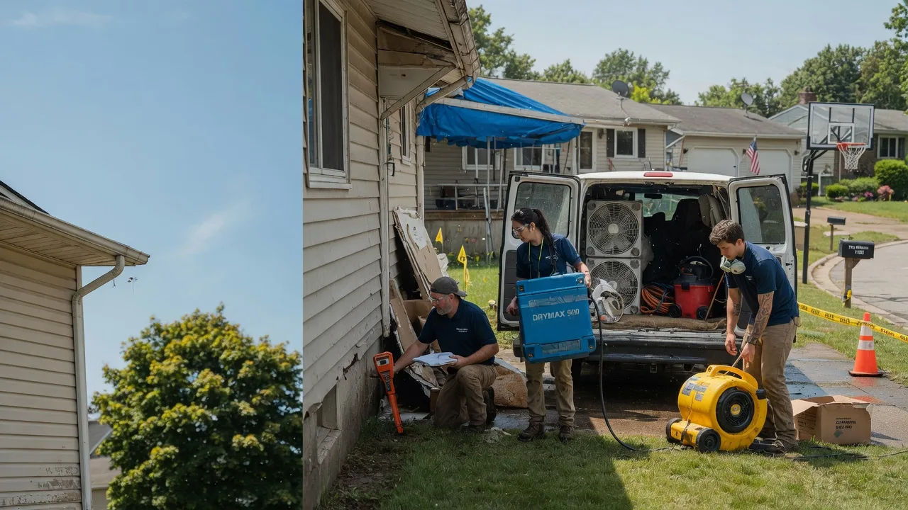 Ceiling Leak Cleanup in Palestine, IL near me